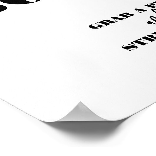 Foto-Stand-Brautparty Poster (Ecke)