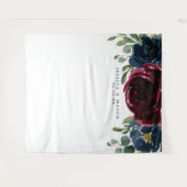 Foto-Stand der Burgundy Navy Wandteppich (Vorderseite (Horizontal))