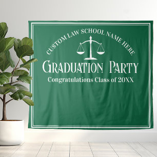 Foto-Stand der Green Law School Graduation Party Wandteppich