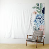 Foto-Stand der Navy Blooms Wandteppich (Beispiel (Horizontal))