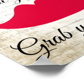 Foto-Stand direkt auf Hochzeitsposter Poster (Ecke)