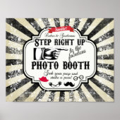 Foto-Stand direkt auf Hochzeitsposter Poster (Vorne)