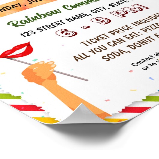 Foto-Stand-Flyer-Poster Poster (Ecke)