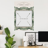 Foto-Stand für die Grüne-Engagement-Partei Poster (Heimbüro)