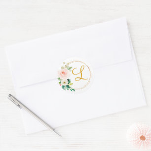 Foto-Stand für Rosa und Gold Brautparty Runder Aufkleber