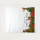 Foto-Stand für Tropical Breeze Wedding Backdrop Wandteppich (Vorderseite (Horizontal))