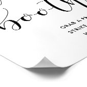 Foto Stand Hochzeitshilfsschild Poster (Ecke)