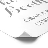 Foto Stand Hochzeitssing Pink Aquarell Blütenfarbe Poster (Ecke)