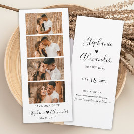Foto-Stand-Lesezeichen Hochzeit Sichern Sie das Da Save The Date