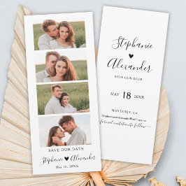 Foto-Stand-Lesezeichen Hochzeit Sichern Sie das Da Save The Date