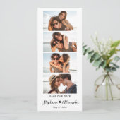 Foto-Stand-Lesezeichen-Skript Hochzeit Speichern S Save The Date (Stehend Vorderseite)