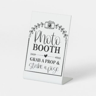 Foto-Stand-Party-Signatur Sockelschild