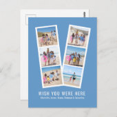 Foto-Stand Personalisiert 6 Bilder und Text Postkarte (Vorne/Hinten)