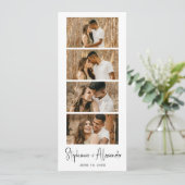 Foto-Stand-Skript-Lesezeichen Hochzeit Speichern S Save The Date (Stehend Vorderseite)