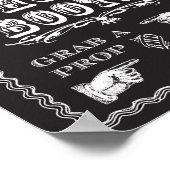 Foto-Stand Stricken Pose-Zeichen Poster (Ecke)