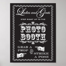 Foto-Stand Stricken Pose-Zeichen Poster