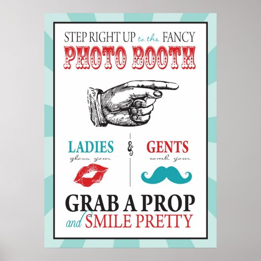 Foto-Stand-Zeichen für den Karnevalskreis Geburtst Poster (Vorne)