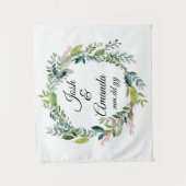 Foto-Standdekor, Hochzeit im Herbst-Rückseite Boho Wandteppich (Vorderseite)