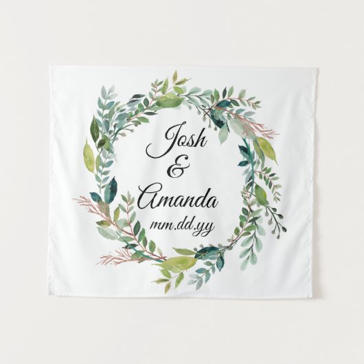 Foto-Standdekor, Hochzeit im Herbst-Rückseite Boho Wandteppich (Vorderseite (Horizontal))