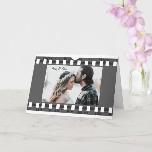 Foto-Standfolie personalisierte Fotovorlage Karte (Orchidee)