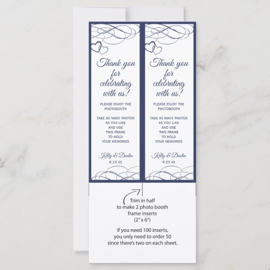 Foto-Standrahmen-Beilagen | Beliebt (Navy Blue) (Vorderseite)