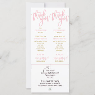 Foto-Standrahmen-Beilagen Pinsel (Rosa und Gold)