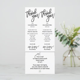 Foto-Standrahmen-Beilagen | Pinselschrift (schwarz