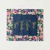 Foto-Standrahmen für benutzerdefinierte Geburtstag Wandteppich (Vorderseite (Horizontal))