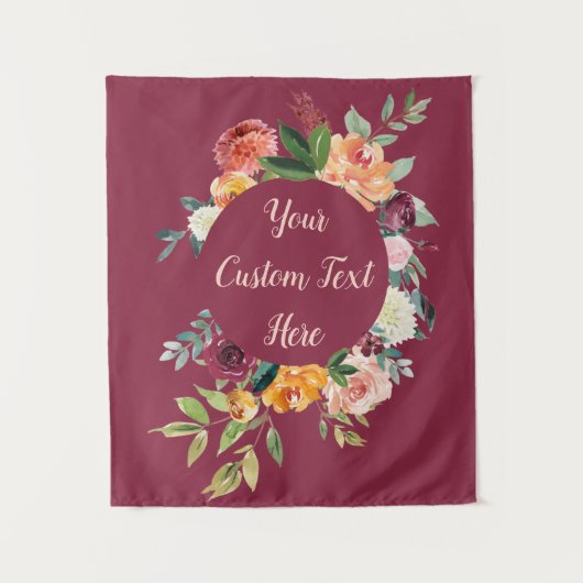 Foto-Standtapestung im Fall-Brautparty-Hintergrund Wandteppich (Vorderseite)