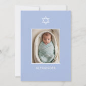 Foto Star von David Hebrew Einladung (Rückseite)