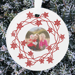 Foto Star Wreath Scandinavien Ornament