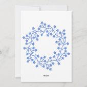 Foto Star Wreath Skandinavien Feiertagskarte (Rückseite)