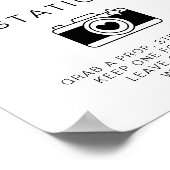 Foto Station Minimalistische Hochzeitsschrift Poster (Ecke)