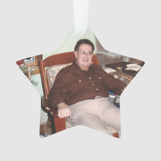 Foto Sterne in der Himmel Erinnerung Acrylic Ornament (Vorderseite)