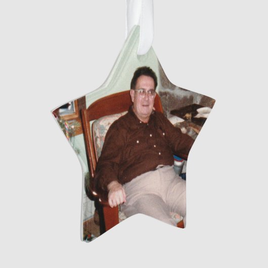 Foto Sterne in der Himmel Erinnerung Acrylic Ornament (Vorderseite)