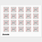 Foto-Sticker für Bärenbärchen Quadratischer Aufkleber (Blatt)