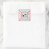 Foto-Sticker für Bärenbärchen Quadratischer Aufkleber (Tasche)