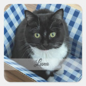 Foto Sticker mit Namen (Vorderseite)