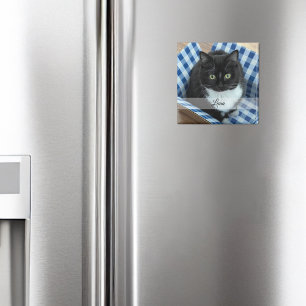 Foto Sticker mit Namen Magnet