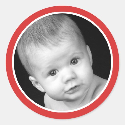 Foto-Sticker Runder Aufkleber (Vorderseite)