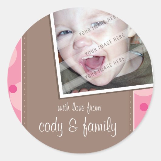 FOTO STICKER SIEGEL:: frech gepunktet 7 (Vorderseite)