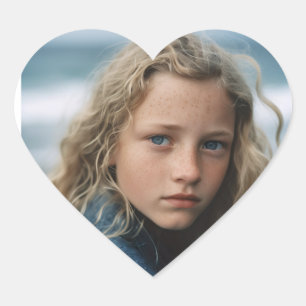 FOTO STICKERS CUSTOM HERZ GESTALTET