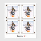 Foto Stickers Vinyl Gerahmt Portrait Collage Aufkleber (Blatt)