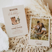 Foto-Stiefel für Wasserfarben und Brautparty für B Einladung