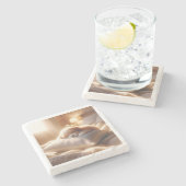 Foto-Stone-Untersetzer hinzufügen Steinuntersetzer (Seitenansicht)