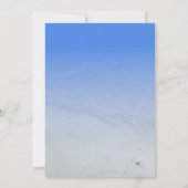 Foto Strand Transparenz Lebensfeier Einladung (Rückseite)