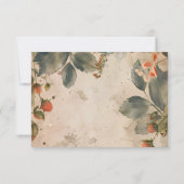 Foto Strawberry Baby Sweet Dusche Dankeskarte (Rückseite)