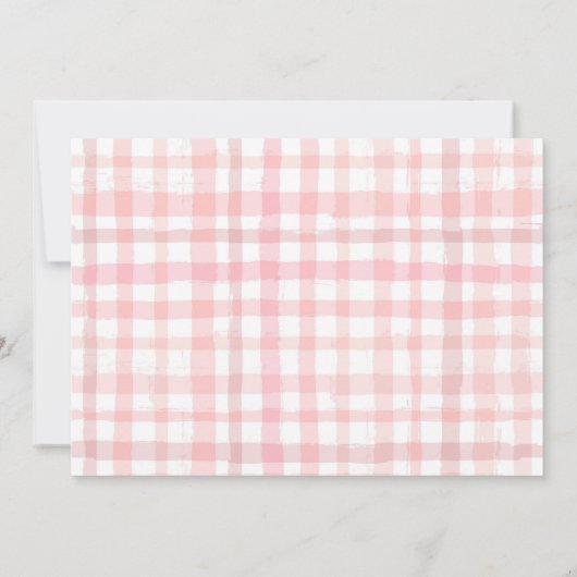 Foto Strawberry Birthday Einladung | Erdbeere (Rückseite)