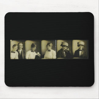 Foto-Streifen der altmodischen romantischen Frau Mousepad