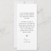 Foto Strip 3 Bilder Bridesmaid Vorschlag Card Save The Date (Rückseite)